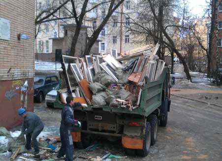 вывоз мусора после ремонта